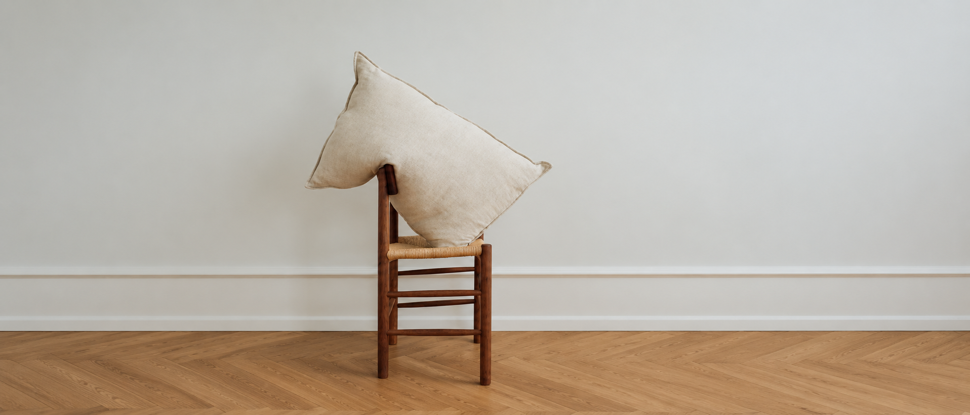 Soft textiles and cushions styled in a comfortable interior